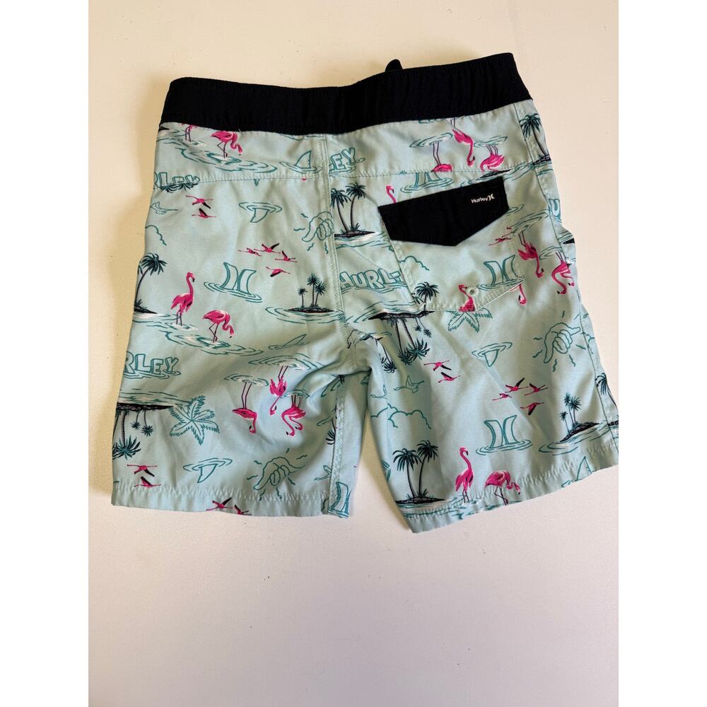 Hurley pink flamingo swim shorts youth size 5 - Picture 2 of 6